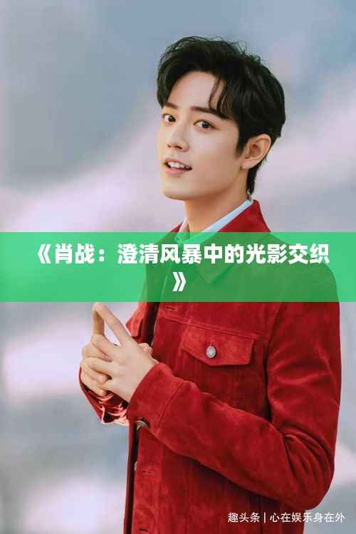 《肖战:澄清风暴中的光影交织》