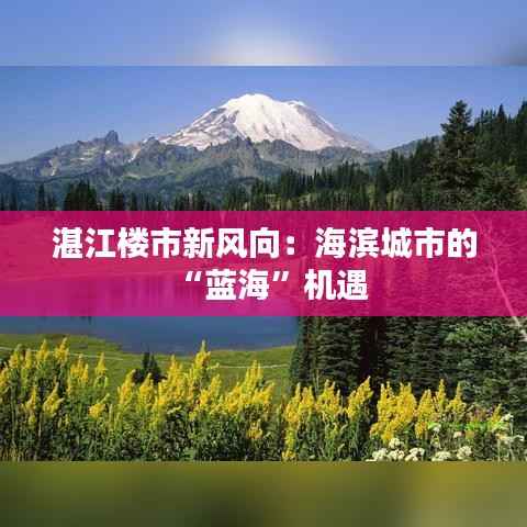 湛江楼市新风向:海滨城市的“蓝海”机遇