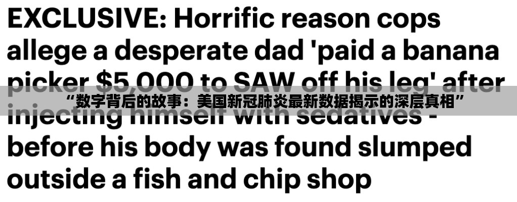 “数字背后的故事:美国新冠肺炎最新数据揭示的深层真相”