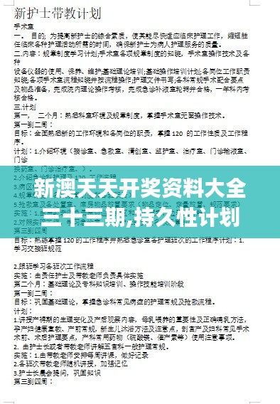 新澳天天开奖资料大全三十三期,持久性计划实施_薄荷版2.348