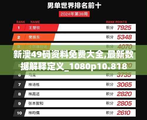 新澳49码资料免费大全,最新数据解释定义_1080p10.818