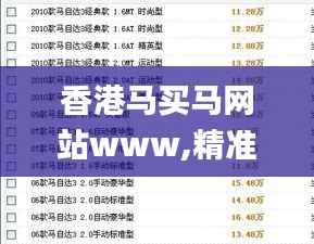 香港马买马网站www,精准分析实施步骤_set57.928-5