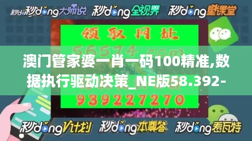 澳门管家婆一肖一码100精准,数据执行驱动决策_NE版58.392-9