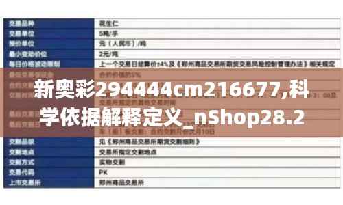 新奥彩294444cm216677,科学依据解释定义_nShop28.272-4