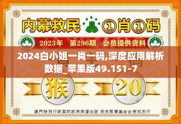 2024白小姐一肖一码,深度应用解析数据_苹果版49.151-7