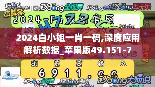 2024白小姐一肖一码,深度应用解析数据_苹果版49.151-7