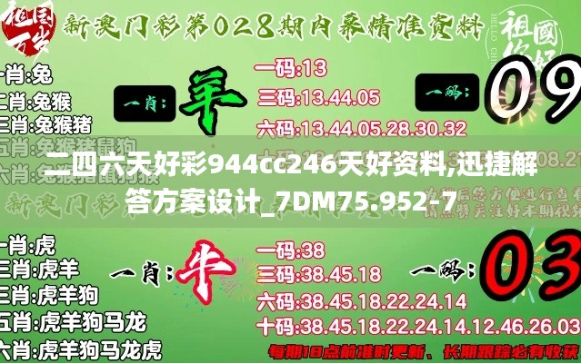 二四六天好彩944cc246天好资料,迅捷解答方案设计_7DM75.952-7