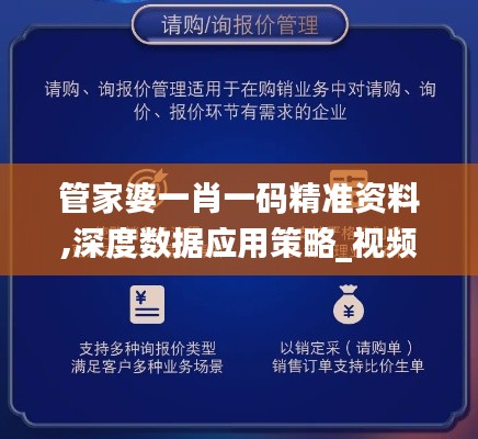 管家婆一肖一码精准资料,深度数据应用策略_视频版58.669-9
