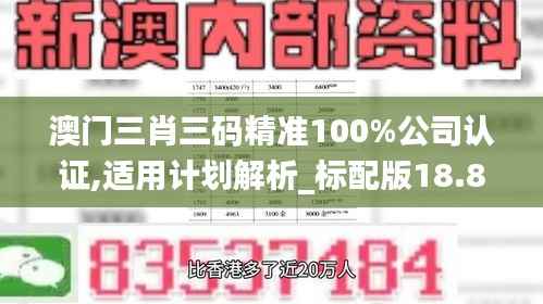澳门三肖三码精准100%公司认证,适用计划解析_标配版18.853-8