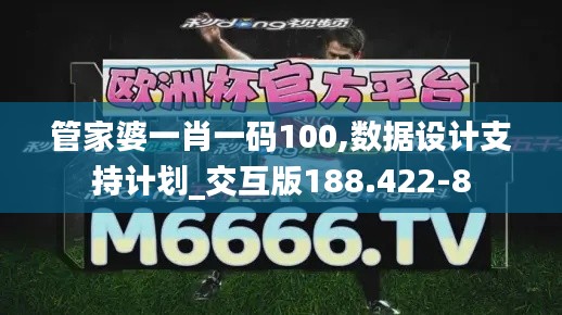 管家婆一肖一码100,数据设计支持计划_交互版188.422-8