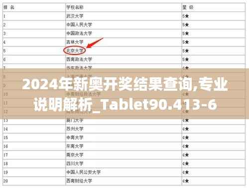 2024年新奥开奖结果查询,专业说明解析_Tablet90.413-6