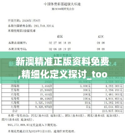 新澳精准正版资料免费,精细化定义探讨_tool90.325-8