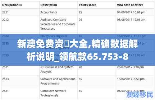 新澳免费资枓大全,精确数据解析说明_领航款65.753-8