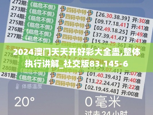 2024澳门天天开好彩大全蛊,整体执行讲解_社交版83.145-6