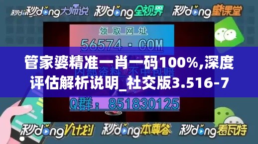 管家婆精准一肖一码100%,深度评估解析说明_社交版3.516-7
