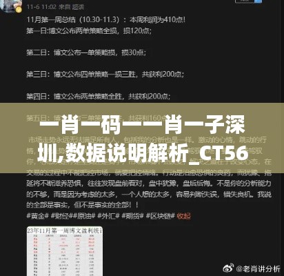 一肖一码一一肖一子深圳,数据说明解析_CT56.484-7
