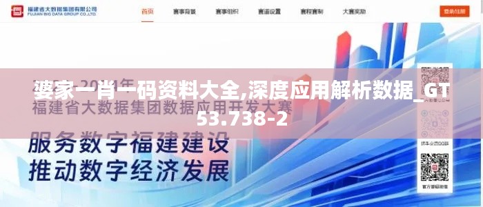 婆家一肖一码资料大全,深度应用解析数据_GT53.738-2