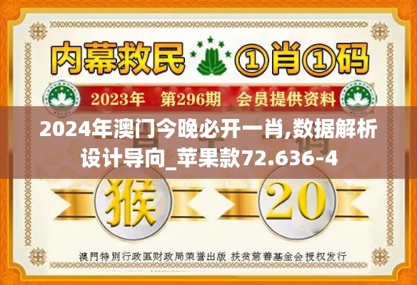 2024年澳门今晚必开一肖,数据解析设计导向_苹果款72.636-4