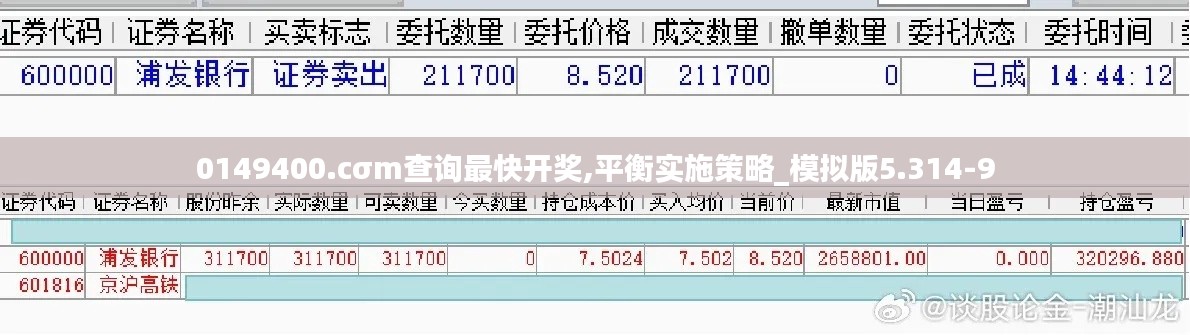 0149400.cσm查询最快开奖,平衡实施策略_模拟版5.314-9