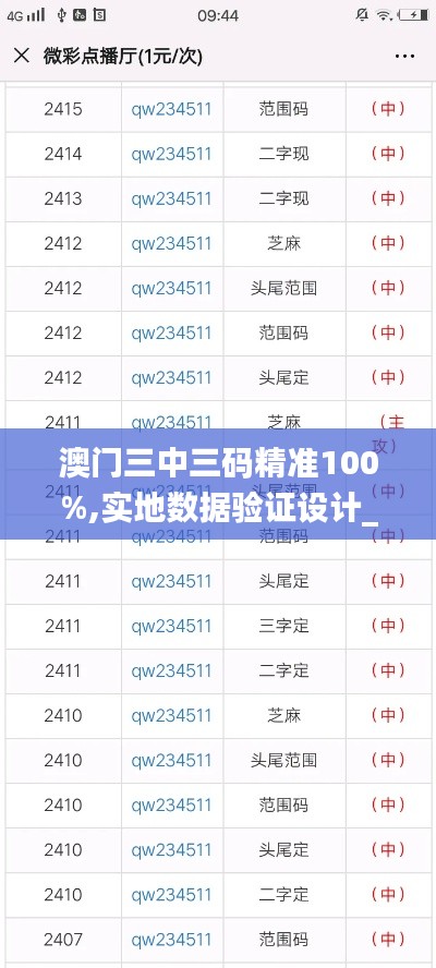 澳门三中三码精准100%,实地数据验证设计_X版99.140-6