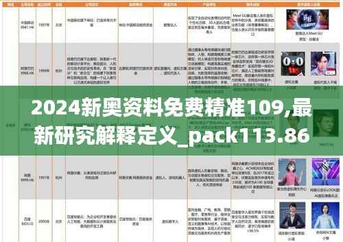 2024新奥资料免费精准109,最新研究解释定义_pack113.869-5