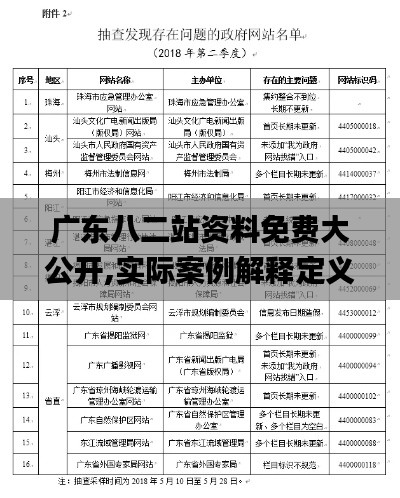 广东八二站资料免费大公开,实际案例解释定义_顶级版74.203-9
