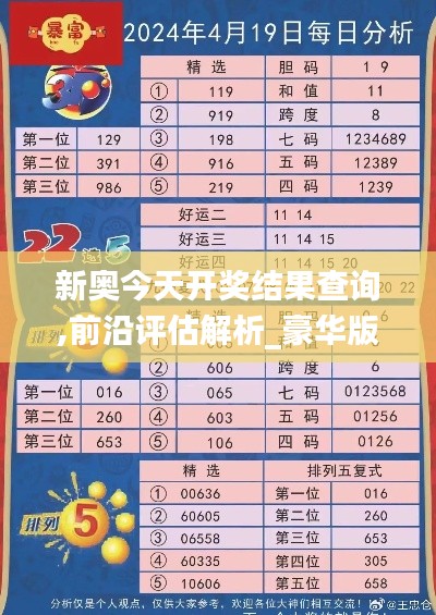 新奥今天开奖结果查询,前沿评估解析_豪华版6.500-5