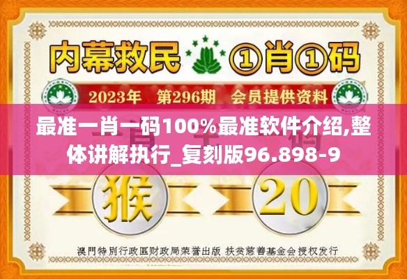 最准一肖一码100%最准软件介绍,整体讲解执行_复刻版96.898-9