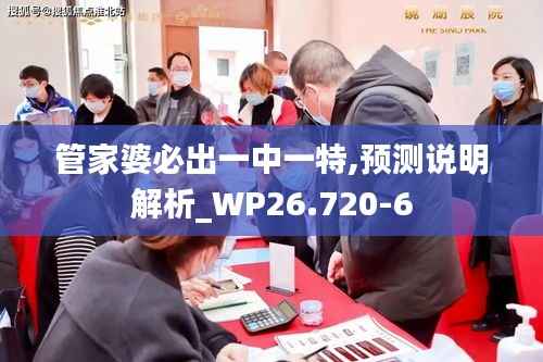 管家婆必出一中一特,预测说明解析_WP26.720-6