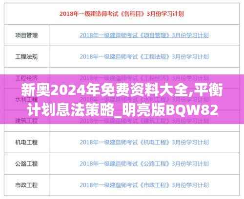 新奥2024年免费资料大全,平衡计划息法策略_明亮版BQW82.345