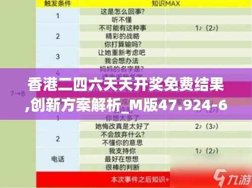 香港二四六天天开奖免费结果,创新方案解析_M版47.924-6