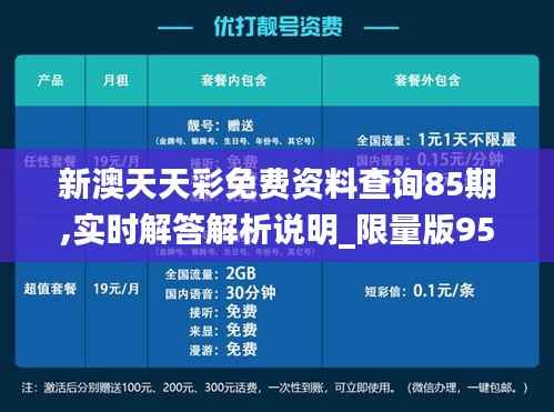 新澳天天彩免费资料查询85期,实时解答解析说明_限量版95.728-1