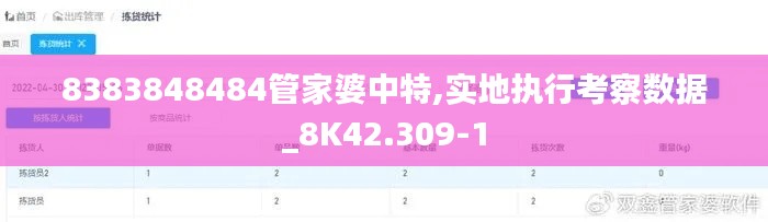 8383848484管家婆中特,实地执行考察数据_8K42.309-1