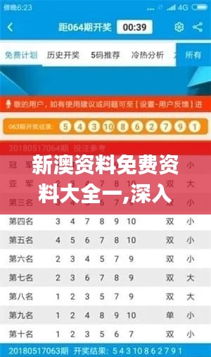 新澳资料免费资料大全一,深入数据应用计划_模拟版41.561-2