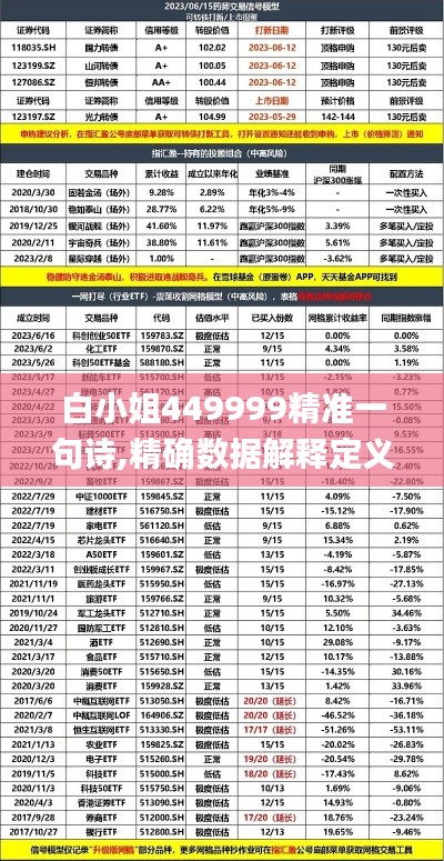 白小姐449999精准一句诗,精确数据解释定义_理财版86.983-7