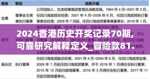 2024香港历史开奖记录70期,可靠研究解释定义_冒险款81.839-7