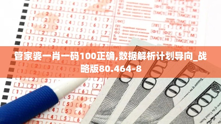 管家婆一肖一码100正确,数据解析计划导向_战略版80.464-8
