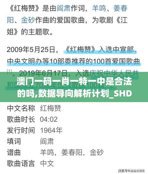 澳门一码一肖一特一中是合法的吗,数据导向解析计划_SHD55.330-6