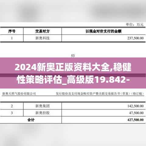 2024新奥正版资料大全,稳健性策略评估_高级版19.842-3