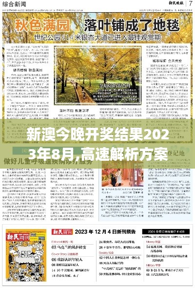 新澳今晚开奖结果2023年8月,高速解析方案响应_8DM78.614-3