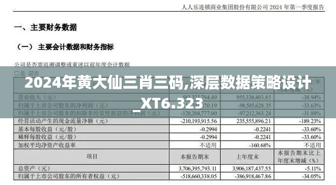 2024年黄大仙三肖三码,深层数据策略设计_XT6.323