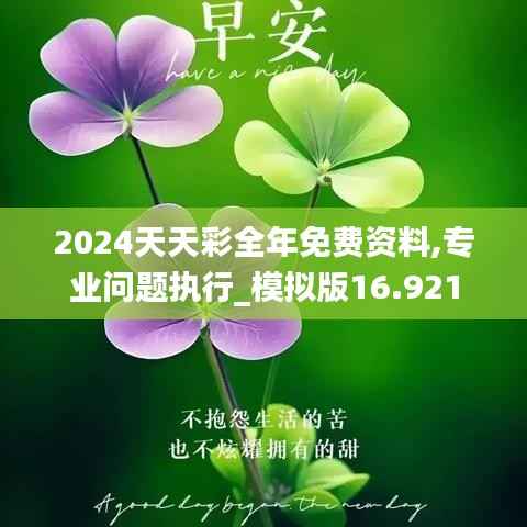 2024天天彩全年免费资料,专业问题执行_模拟版16.921
