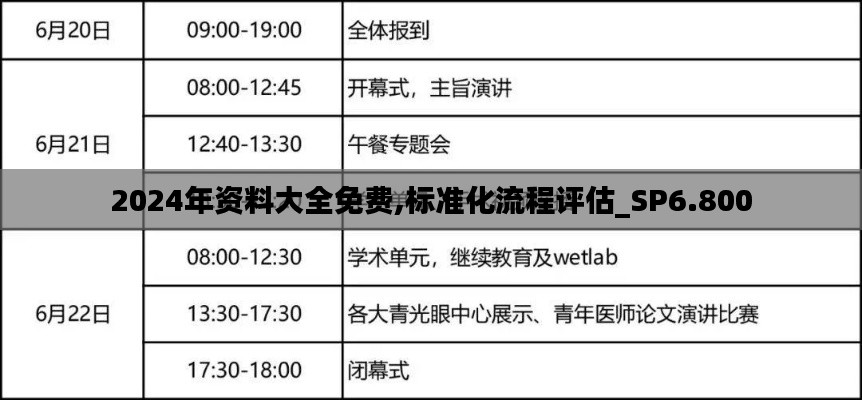 2024年资料大全免费,标准化流程评估_SP6.800