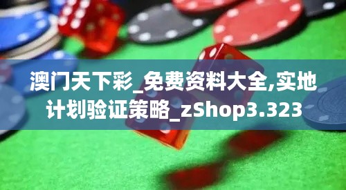 澳门天下彩_免费资料大全,实地计划验证策略_zShop3.323