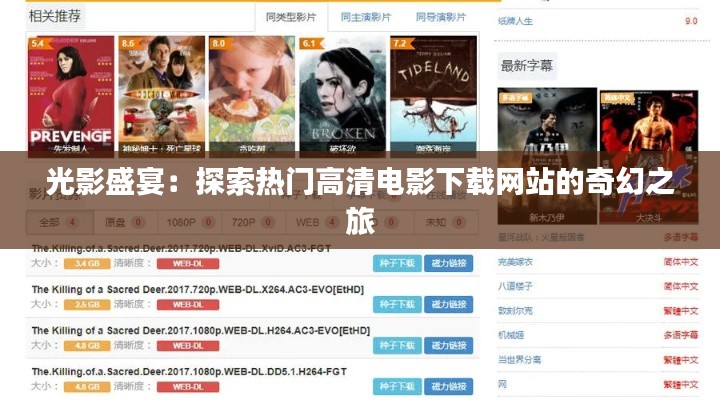 光影盛宴：探索热门高清电影下载网站的奇幻之旅