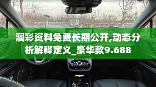 澳彩资料免费长期公开,动态分析解释定义_豪华款9.688