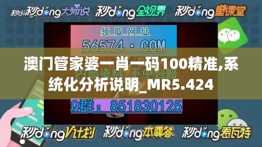 澳门管家婆一肖一码100精准,系统化分析说明_MR5.424
