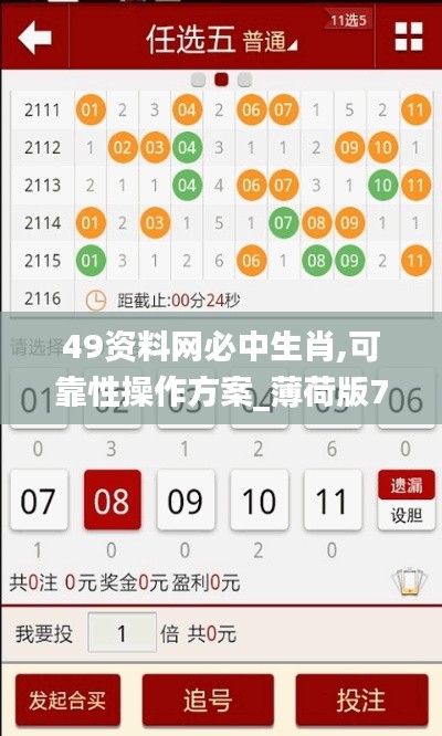 49资料网必中生肖,可靠性操作方案_薄荷版7.973