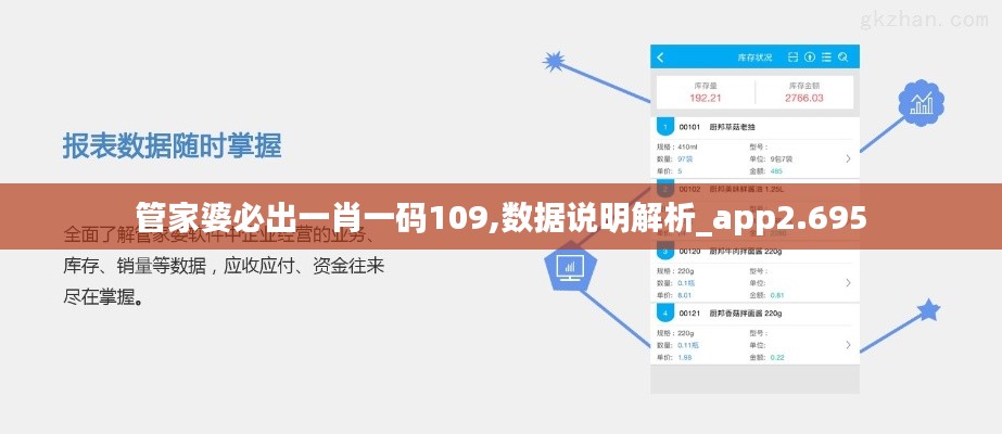 管家婆必出一肖一码109,数据说明解析_app2.695