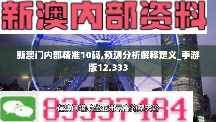 新澳门内部精准10码,预测分析解释定义_手游版12.333